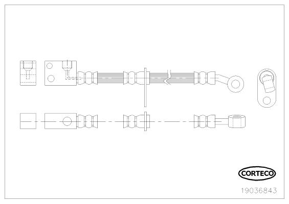 Corteco 19036843 Brake Hose 19036843