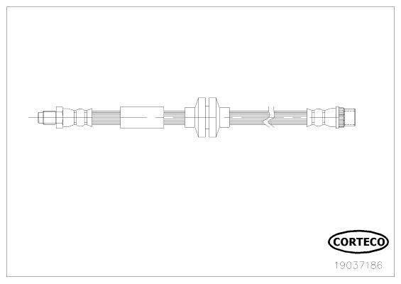 Corteco 19037186 Brake Hose 19037186