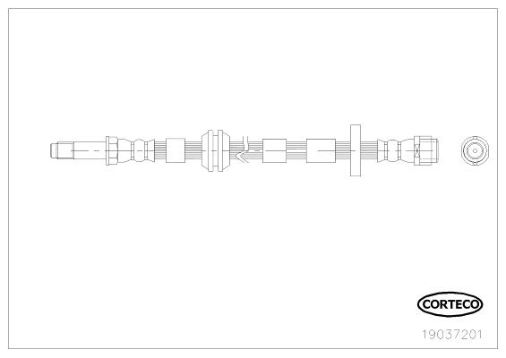 Corteco 19037201 Brake Hose 19037201