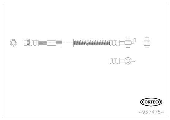 Corteco 49374754 Brake Hose 49374754