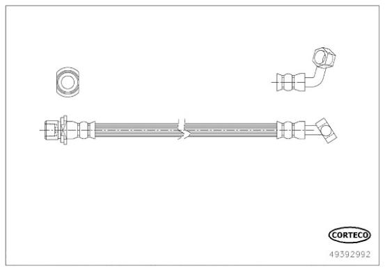 Corteco 49392992 Brake Hose 49392992