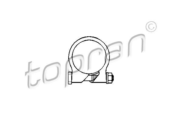 201761 Topran Exhaust clamp