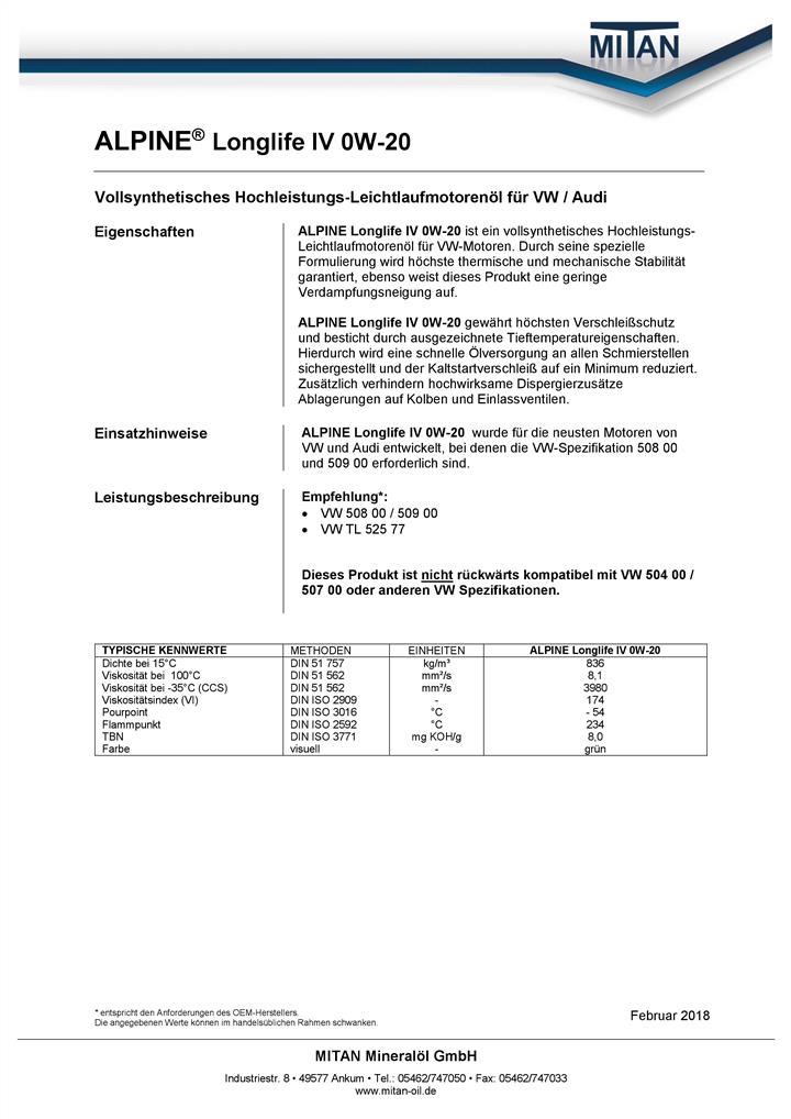 Buy AlpineOil 0101462 – good price at EXIST.AE!