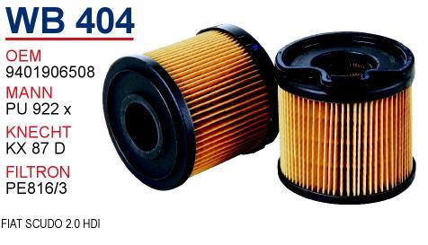 Wunder WB-404 Fuel filter WB404