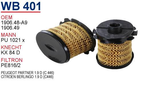 Wunder WB-401 Fuel filter WB401