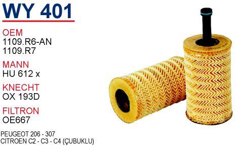 Wunder WY-401 Oil Filter WY401