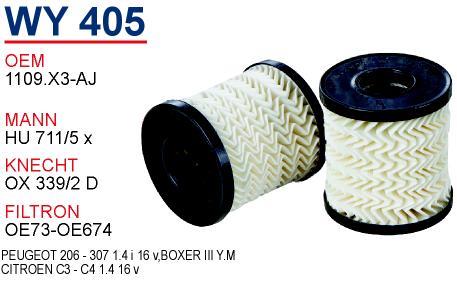 Wunder WY-405 Oil Filter WY405