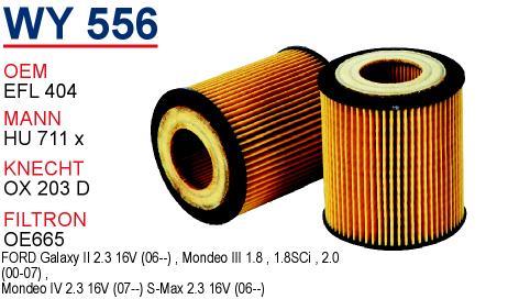 Wunder WY-556 Oil Filter WY556