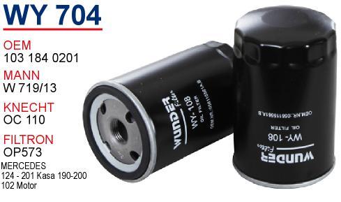 Wunder WY-704 Oil Filter WY704