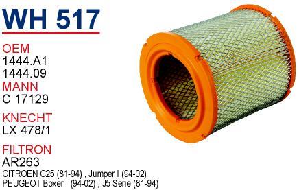Wunder WH-517 Air filter WH517