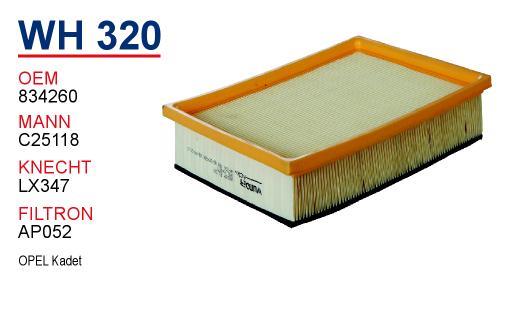 Wunder WH-320 Air filter WH320