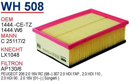 Wunder WH-508 Air filter WH508