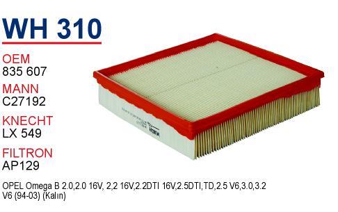 Wunder WH-310 Air filter WH310