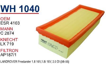 Wunder WH-1040 Air filter WH1040