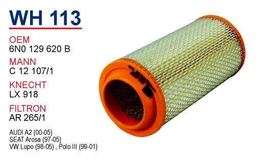 Wunder WH-113 Air filter WH113