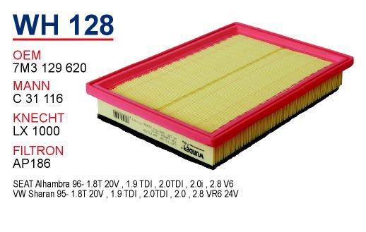 Wunder WH-128 Air filter WH128