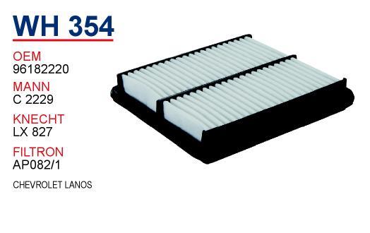 Wunder WH354 Air filter WH354