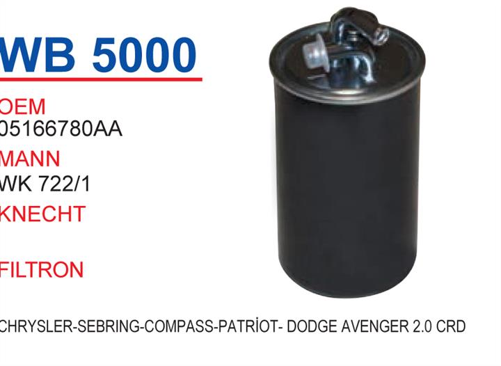 Wunder WB 5000 Fuel filter WB5000
