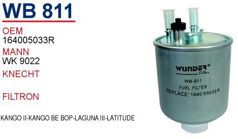 Wunder WB-811 Fuel filter WB811