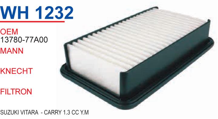 Wunder WH 1232 Air filter WH1232