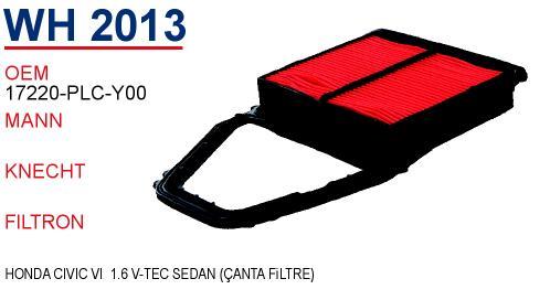 Wunder WH 2013 Air filter WH2013