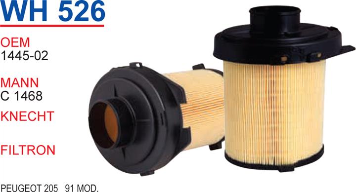 Wunder WH 526 Air filter WH526
