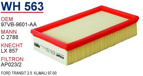 Wunder WH-563 Air filter WH563