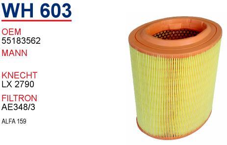 Wunder WH 603 Air filter WH603