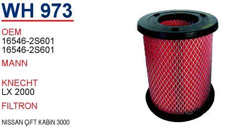 Wunder WH 973 Air filter WH973