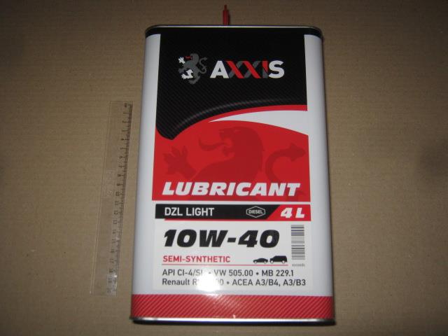 AXXIS 48021043884 Engine oil AXXIS DZL Light 10W-40, 4L 48021043884