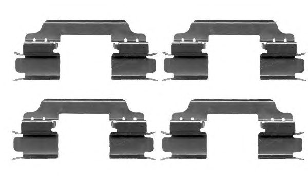 Brake pad accessory kit Mercedes Citan: A4154210291 Mercedes Brake pad fitting kit