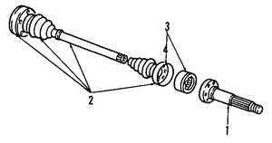 VAG 251 501 203 GX Drive shaft 251501203GX