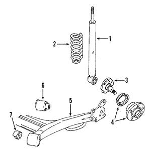 Rear axle bush VAG 6R0 501 541 A