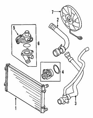 VAG 1J0 122 101 S Refrigerant pipe 1J0122101S