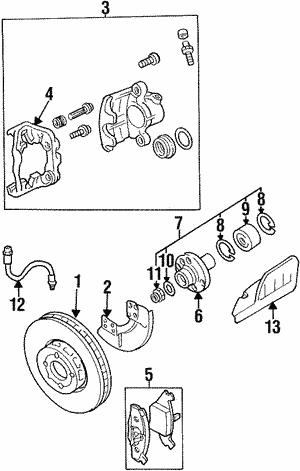 Disc brake pad set VAG 1J0 698 151 M