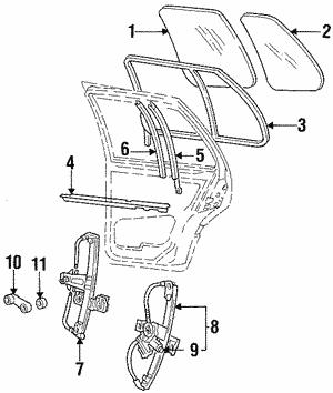 1H4839401E VAG Window Regulator