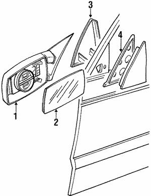 Outside mirror Seat Inca: 357857508 VAG Outside Mirror
