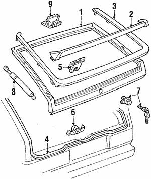 VAG 533 827 550 Gas spring 533827550