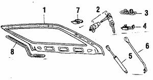 VAG 171 827 550 A Gas spring 171827550A