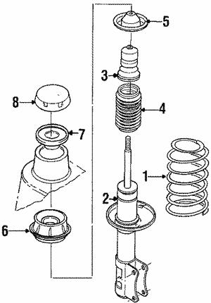 VAG 1H0 413 175 Shock absorber boot 1H0413175