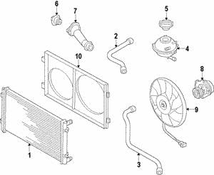5C0121251E VAG Engine cooling radiator