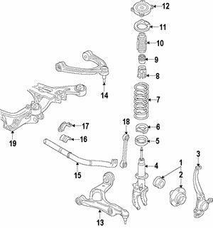 VAG 7P6 413 031 AQ Shock absorber assy 7P6413031AQ