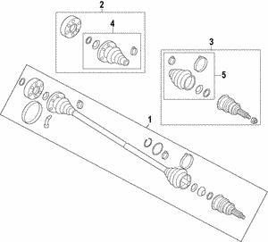 VAG 1K0 407 271 PB Drive Shaft 1K0407271PB