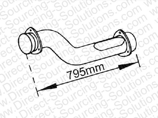 DSS 230460 Exhaust pipe 230460