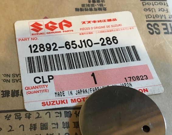 Suzuki 12892-65J10-286 Shim-valve 1289265J10286