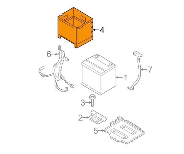 371121G110 Hyundai/Kia Battery tray