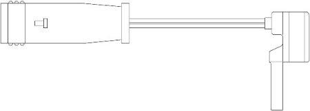 Quick brake WS0196B Warning contact, brake pad wear WS0196B