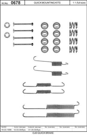 Quick brake 0678 Brake Lining Springs 0678