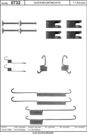 Quick brake 0732 Brake Lining Springs 0732