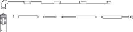 Brake pad wear sensor Quick brake WS 0204 A